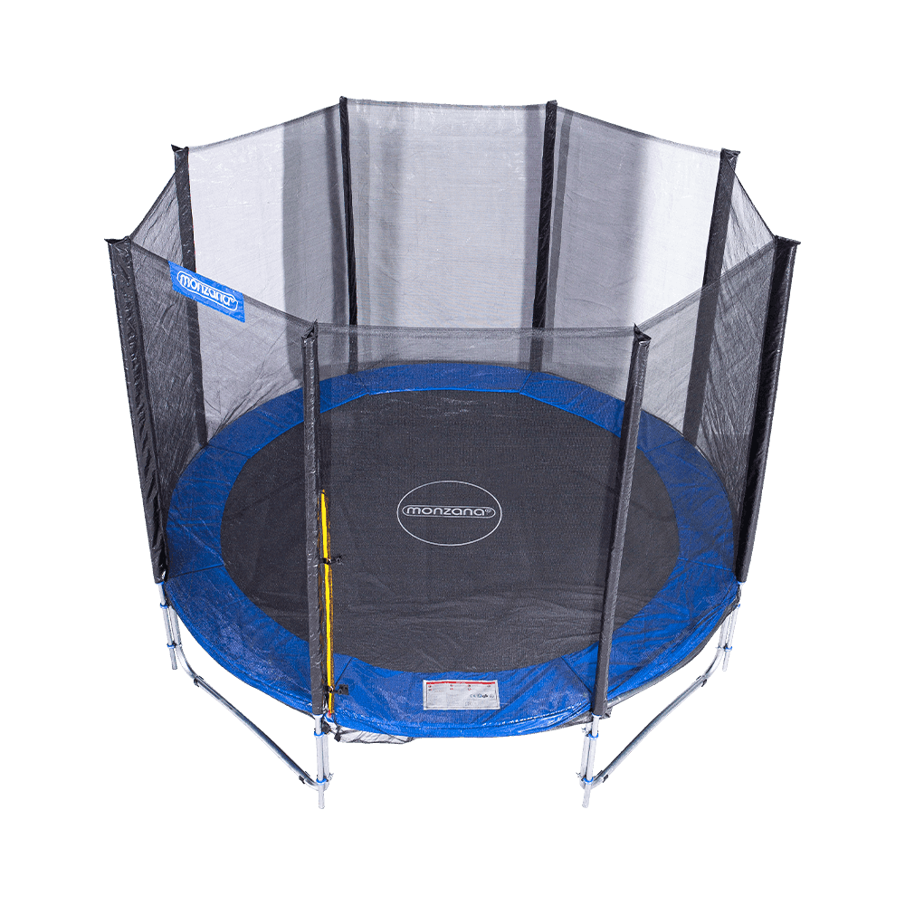 10ft Round Trampoline With Straight Enclosure Tube To The Ground