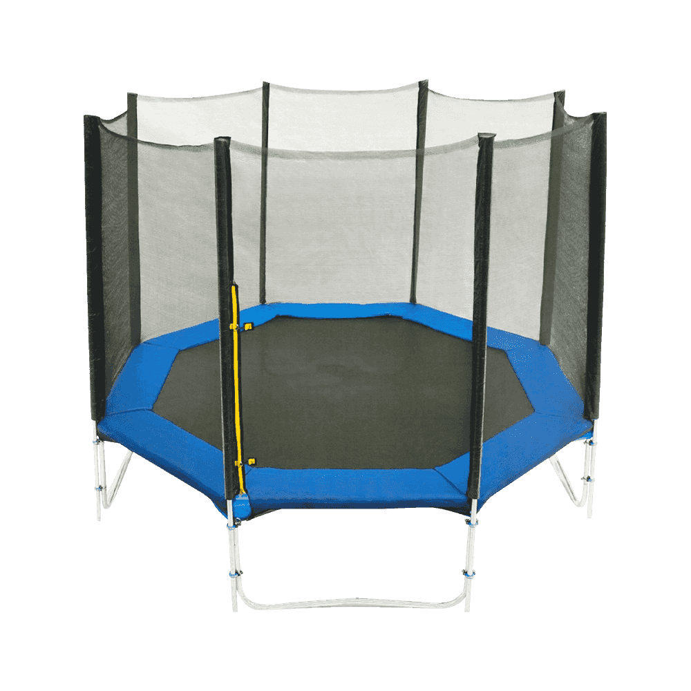 Polygonal Trampoline With Enclosure